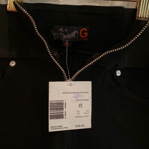 G by Guess Kristen High Waist shorts Black XS NWT - Picture 3 of 6